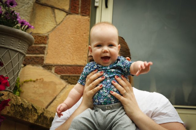 Sonja at eight months